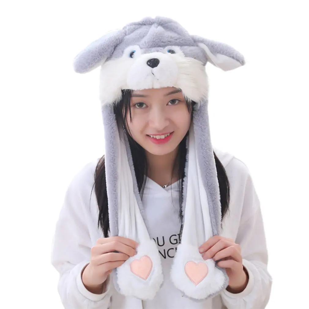 2021 New Rabbit Women's Hat Beanie Plush Can Moving Bunny Ears Hat with Movable Ears Hat for Women/Child/Girls 2021 New Rabbit Women's Hat Beanie Plush Can Moving Bunny Ears Hat with Movable Ears Hat for Women/Child/Girls