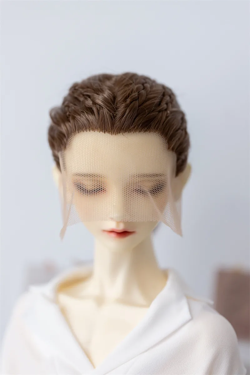 BJD doll wig fits into 1/3 Uncle size hand shaped hook beauty sharp young male god braided hair ponytail | Игрушки и хобби