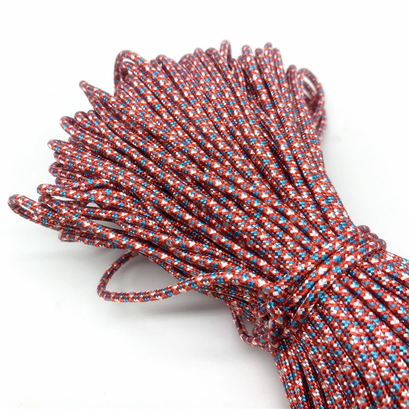 10yards/Lot 3mm Cord Rope Parachute Lanyard Rope For Climbing Camping Survival Equipment Paracord Bracelet Mask Lanyards 