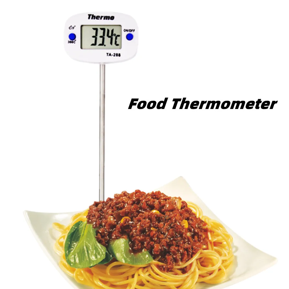 Indoor Digital BBQ Food Thermometer Meat Cake Candy Fry Grill Dinning Household Cooking Thermometer Gauge Oven Thermometer Tool