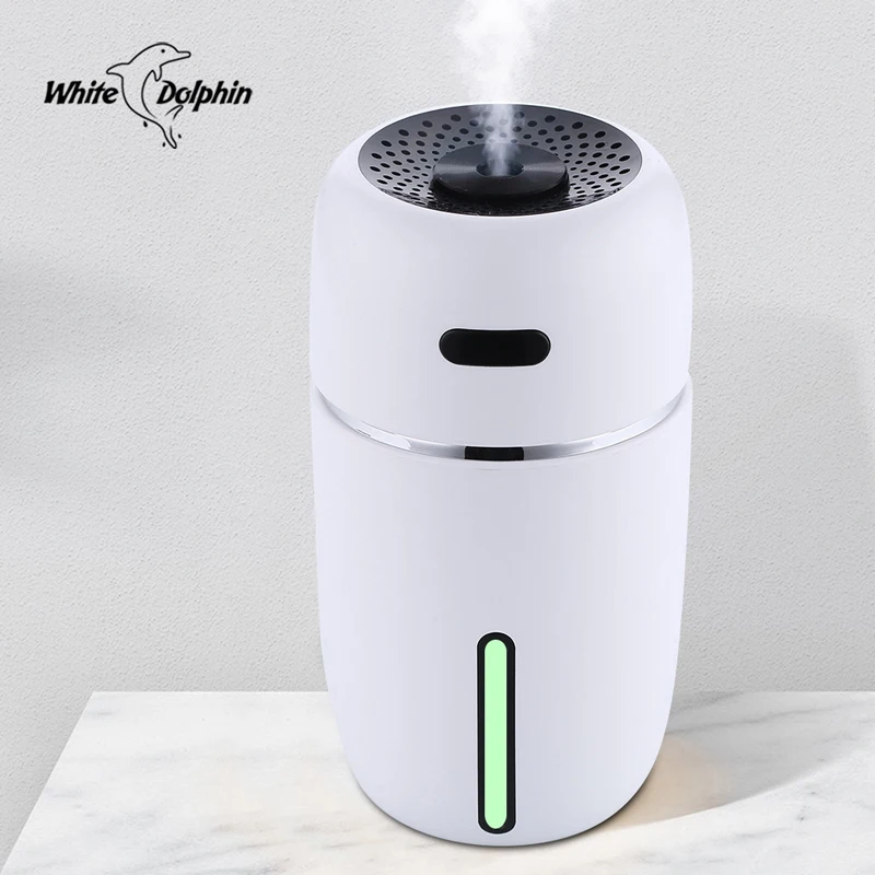  White Dolphin Mini USB Air Humidifier Aroma Diffuser With Changing LED Air Vaporizer Car Essential 