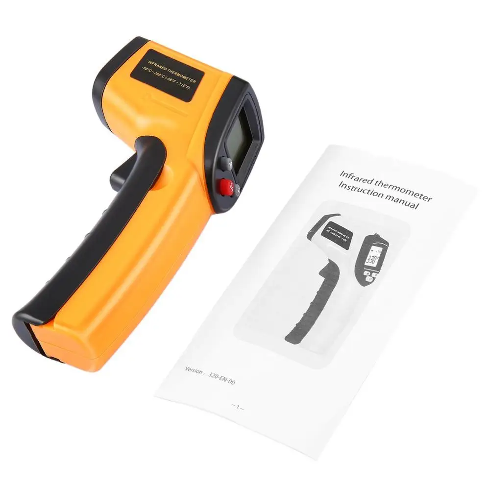 

Non-Contact Digital LCD Infrared Thermometer Gun IR Laser Point Thermal Infrared Imaging Temperature Handheld Meter Pyrometer