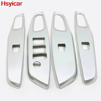 

Hsyicar For Toyota Vios XP150 2019 LHD ABS Carbon Fiber Inner Door Armrest Window Lifter Switch Button Cover Trim Accessories