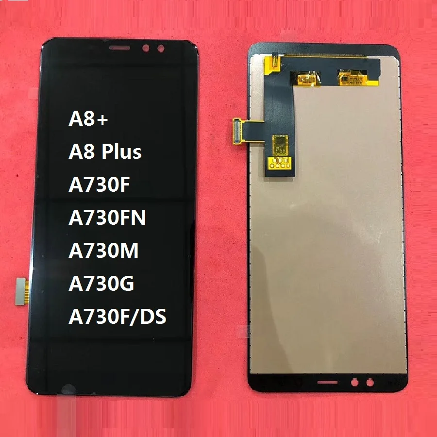 Для samsung Galaxy A8 Plus + 2018 A730F A730F/DS A730FN A730M A730G дисплей ЖК-экран сенсорный дигитайзер