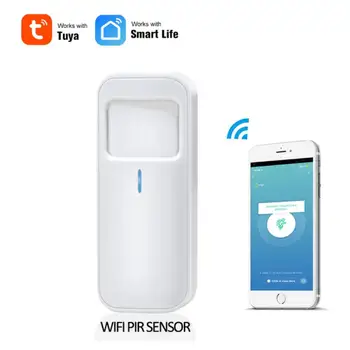 

Tuya Smart Motion PIR Sensor Detector WIFI Movement Sensor Security Alarm With Alexa Google Home Tuya WiFi APP Notification