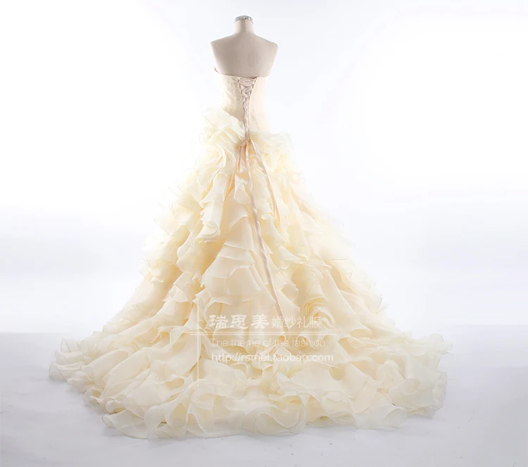 vestidos, новая мода, милое Настоящее платье, верх из органзы и кружева свадебное платье с оборками, платья для матери невесты