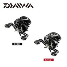 DAIWA CC80 CR80 Рыболовная катушка 6,8/7,5 Передаточное отношение baitcasing Рыболовная катушка pesca Max Drag 7 кг низкопрофильные рыболовные катушки