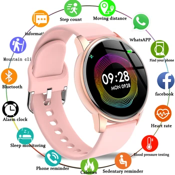

New 1.3 inch Women Smart Watch Men Waterproof Heart Rate Monitor Calories Smartwatch Women Fitness tracker For Android IOS Phone