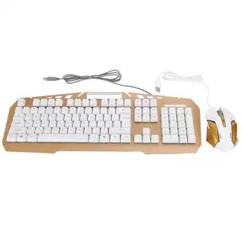 

Manipulator Keyboard Mouse Set Colorful Backlight Professional Computer Gaming Accessories Hot