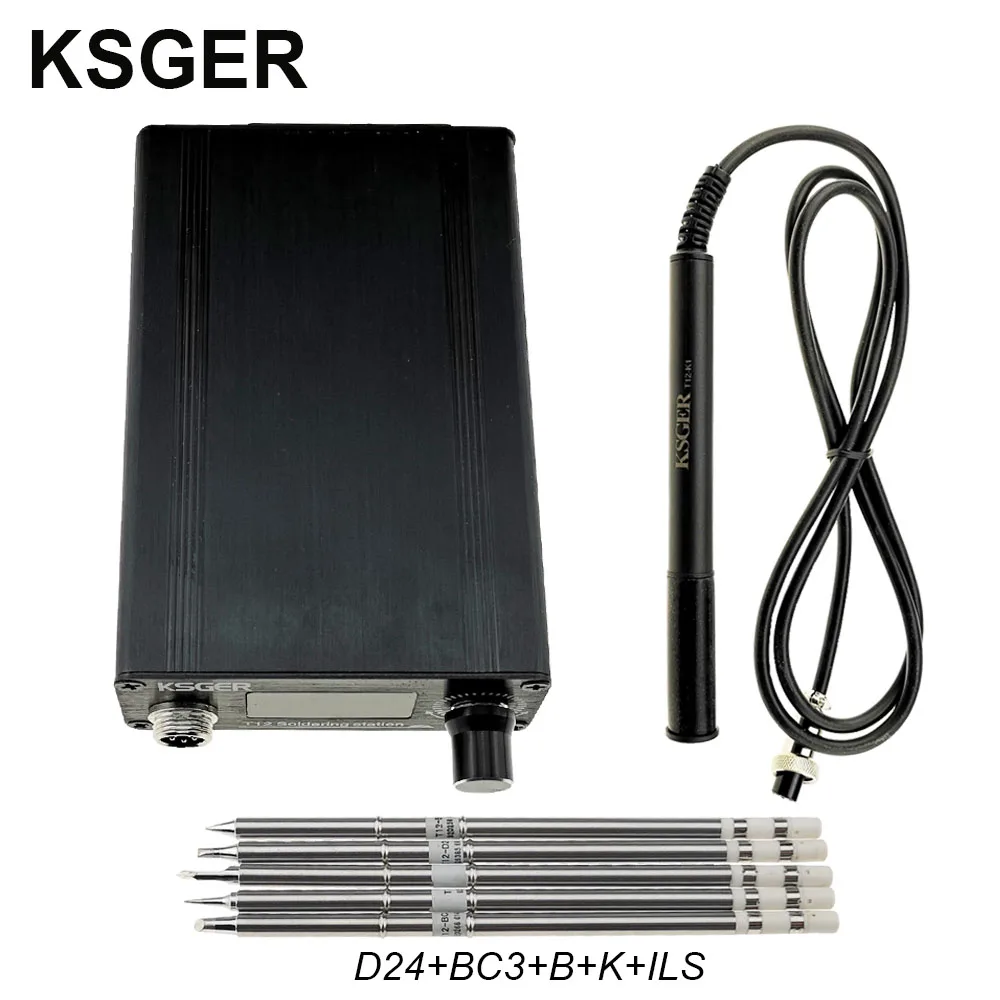 Sets 5 KSGER T12 паяльник STM32 V3.1S OLED DIY пластик FX9501 ручка электрические инструменты быстрый нагрев T12 железные наконечники 8s банки - Цвет: Sets 5