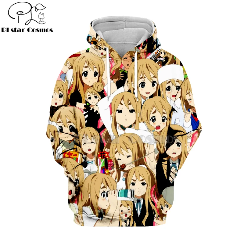 

PLstar Cosmos Kawaii janpan K-On! Keion! 3d hoodies/shirt/sweatshirt Halloween ChristmasAnime Unisex Face Pullovers-22