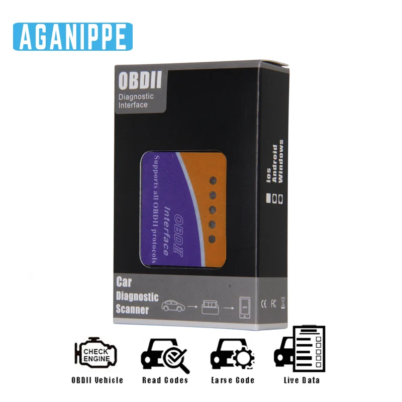 Elm327 Wifi OBD Автомобильная диагностика Авто сканер V1.5 Elm 327 Wi-Fi Авто диагностический сканер OBD2 Wifi для автомобиля для IOS и Android