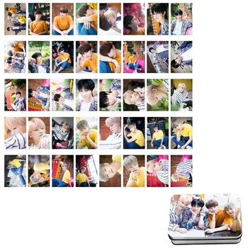 

40PCS/Box KPOP SEVENTEEN Team Album Collection Photo Card PVC Cards Self Made LOMO Cards Photocard For Fans