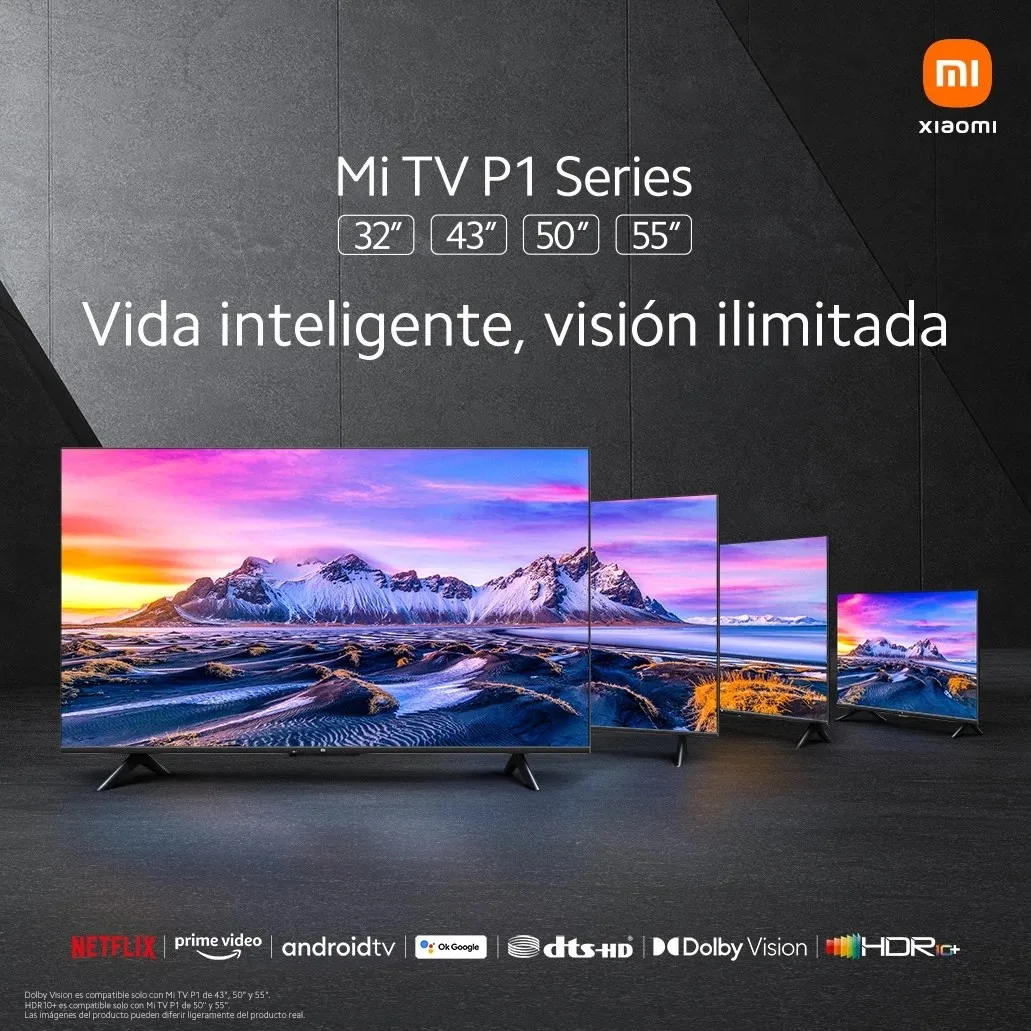 Smart Tv Xiaomi Mi Tv P1 43” 4K Android - Dolby Vision y Audio