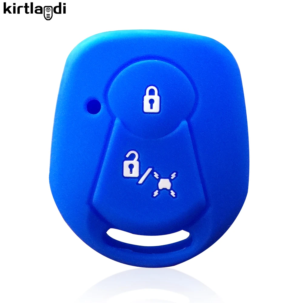 Kirtlandi 2 botón remoto clave llaveros accesorios Shell para Ssangyong Actyon Kyron Rexton sin cortar de coche soporte de funda para llave