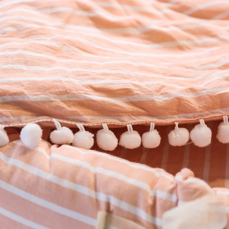 Newborn Baby Portable Crib Soft Cotton Toddler Foldable Travel Bed for Children Infant Carry Cot Kid Nest Bed Crib Cushion Quilt