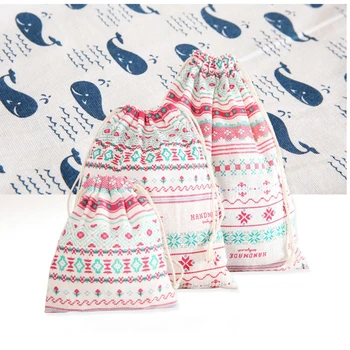 

3pcs Storage Gift Bags Drawstring Travel Pouch Laundry Portable Luggage Packing
