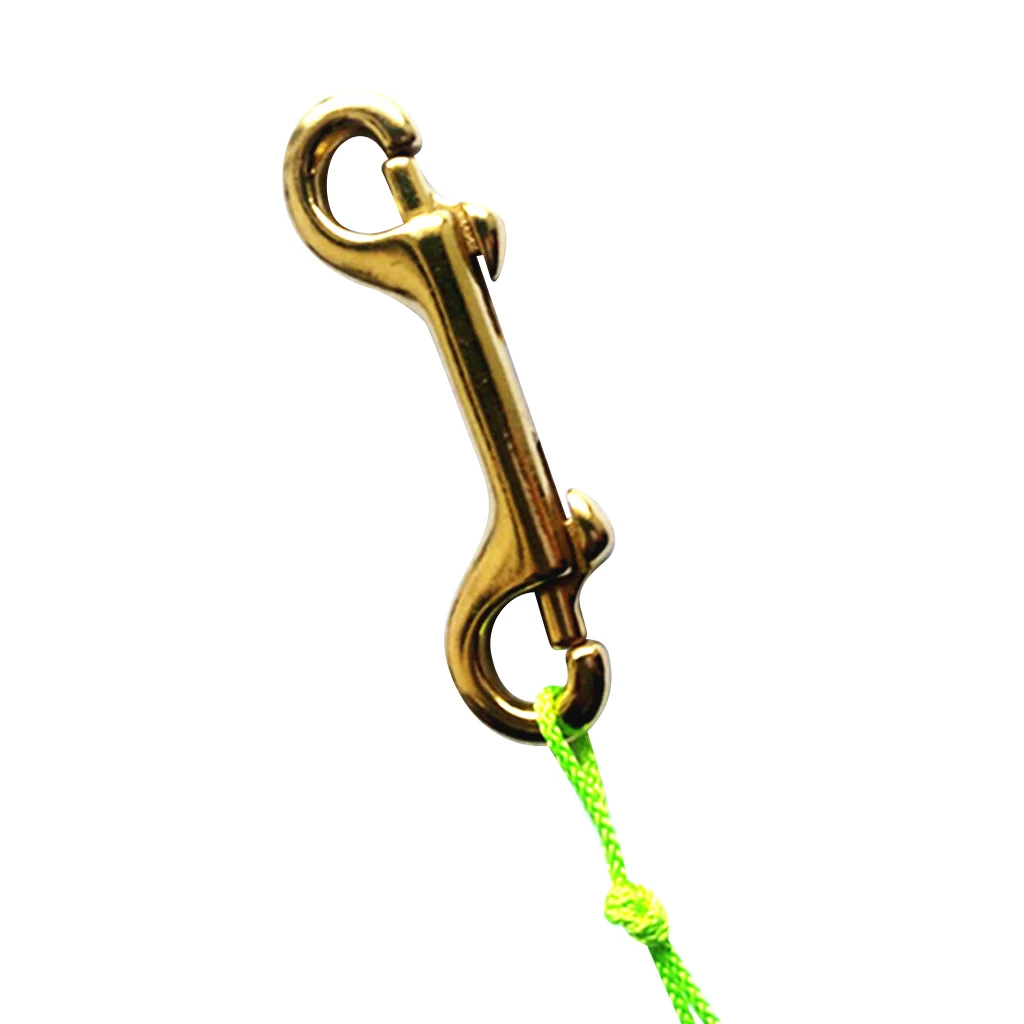 

2 Pieces Scuba Diving Brass Double Ended Snap Bolt Hook Key Chain Ring Holder 3.5"