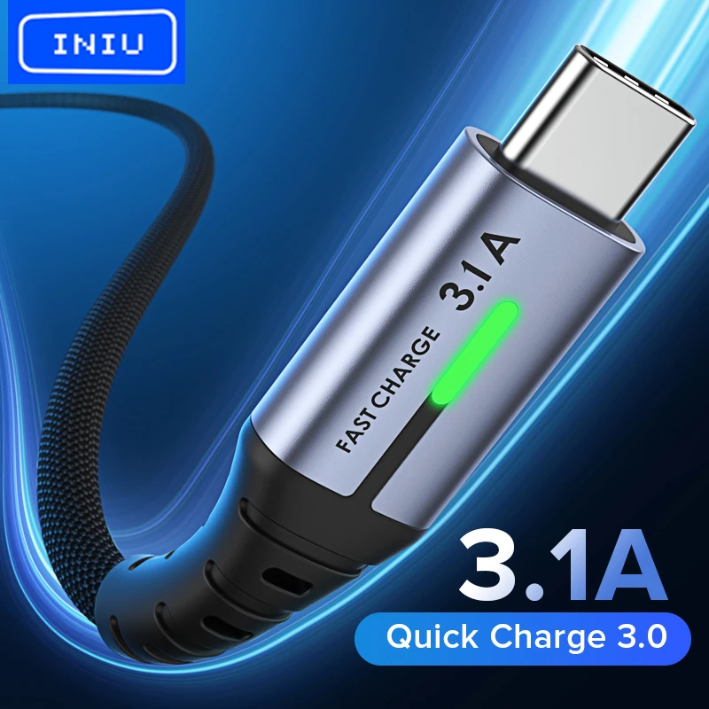 hdmi iphone adapter INIU USB Type C Cable Fast Charging Micro USB Phone Charger Data Cord For Samsung S21 S20 S10 S9 S7 Google Huawei Xiaomi Redmi best iphone cable