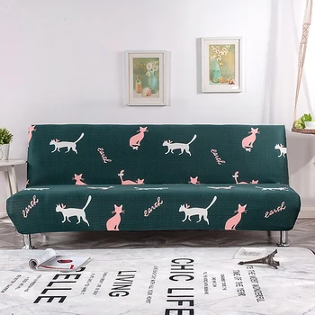 

Thumbedding Green Cover For Bed Sofa Flexible Stretch Fresh Elegant Lovely Comfortable Durable Cat Sofa Cover For Living Room
