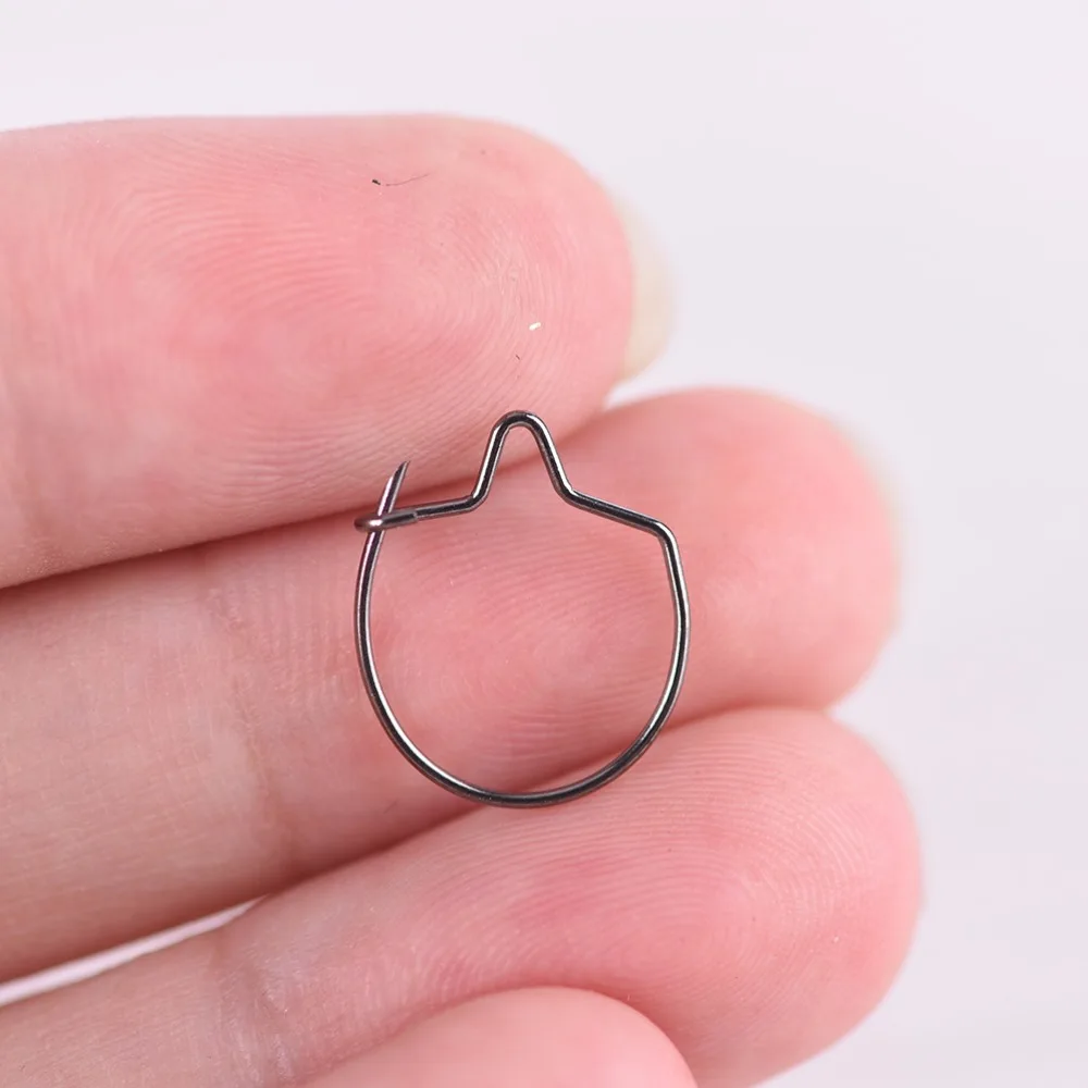 20 шт. S/M/L Черный тупой наконечник для ловли карпа Maggots зажим приманки кольцо
