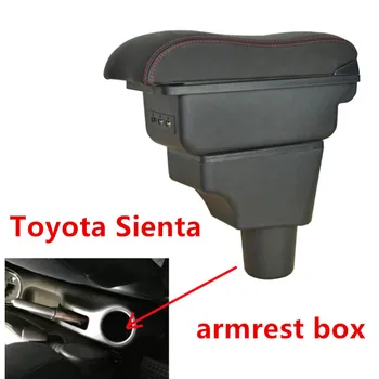 

For Toyota Sienta Armrest box central Store content box with cup holder ashtray with USB interface