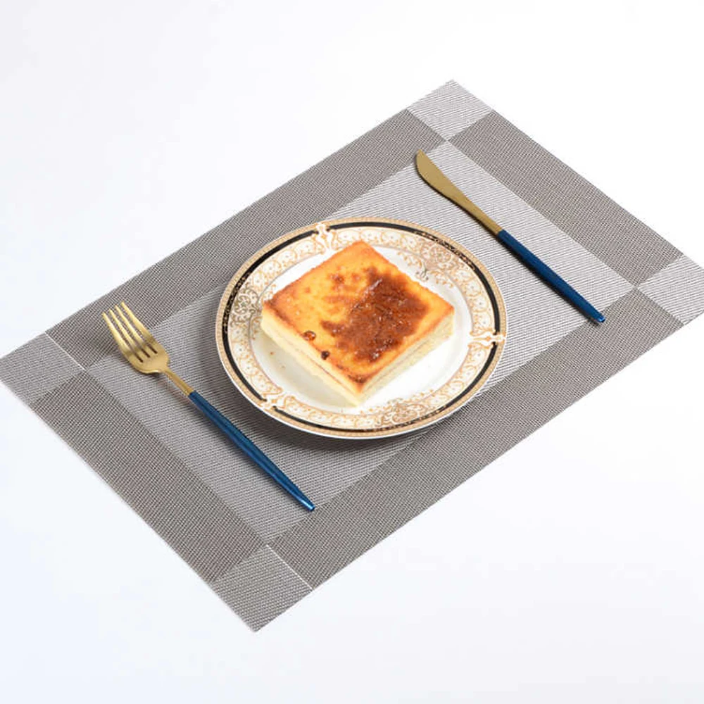  6 PCS Anti-skid And Heat-insulation PVC Placemat For Dining Table Non-slip Table Mat Kitchen Access