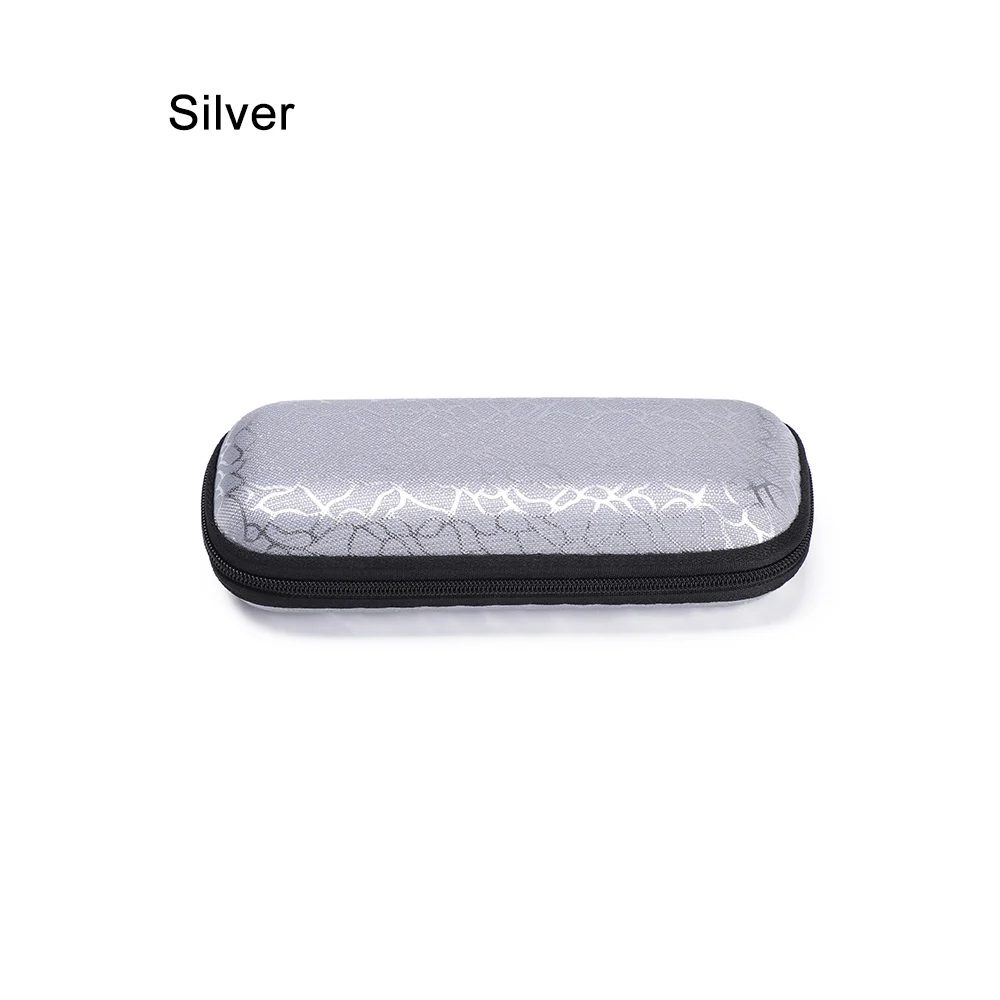 silver Горячая Новинка 1 шт унисекс портативная коробка для очков Модные прямоугольные очки для чтения солнцезащитные очки защитный чехол Защита для очков - Цвет: silver