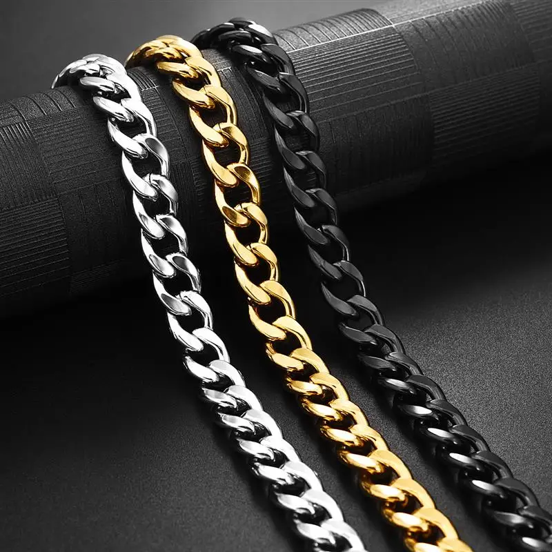 Stainless Steel Chain Bracelet for Men 3-11mm - Image 2
