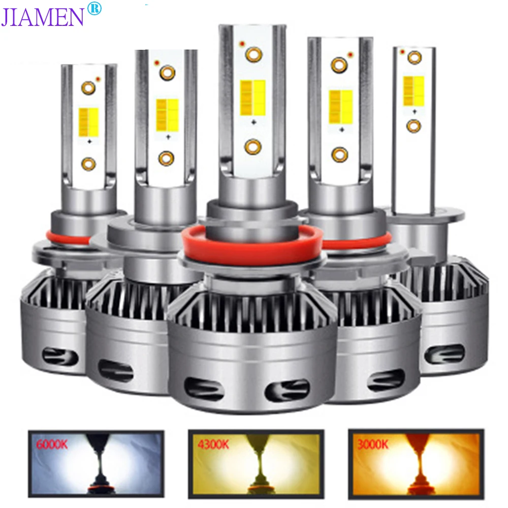 

JIAMEN H7 LED H4 H1 H11 H3 H13 9005 HB3 9006 HB4 9004 9007 Car Light 72W 6400LM 12V 24V 3000K 4500K 6000K Auto Headlight
