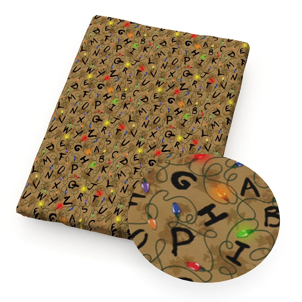 Рождество 50*140 см полиэстер хлопок ткань пэчворк для настольного бегуна Сделай Сам одежда изготовление чехлы на подушки для дома, c8269