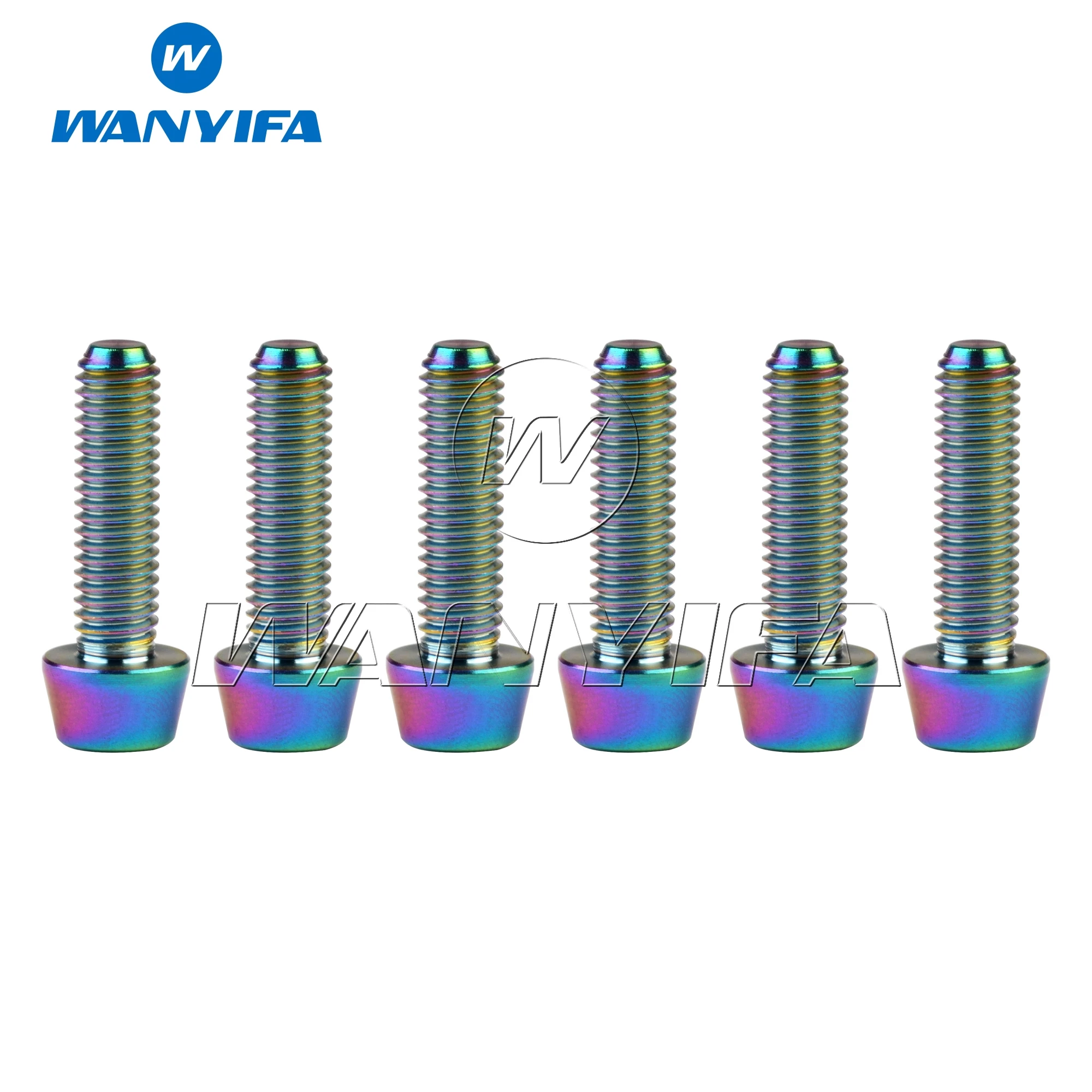 conico guidao haste parafusos fixos pecas de bicicleta 6 pecas 02