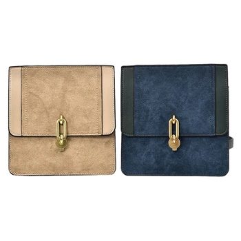 

Vintage Fashion Female Flap Bag Matte PU Leather Women's Handbag Lock Shoulder Messenger Bag