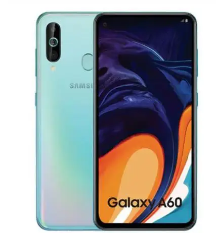 Samsung Galaxy A60, 6 ГБ, 128 ГБ, NFC, 6,3 дюйма, полный экран Snapdragon 675, Восьмиядерный процессор, 3500 мАч, 32MP, Camere, сотовые телефоны - Цвет: Синий