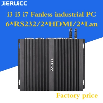 

industrial Mini PC Windows 7 Core i3 i5 i7 2*Intel Gigabit NICS 6*RS232 Slim Computer 2*HDMI HTPC Medical equipment control pc