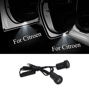 

2pcs LED Logo Car Door Light for Citroen C5 C4 C3 C2 C6 C8 DS3 C4L C-Triomphe Sega Picasso CC Citroen Logo Projector Lamp