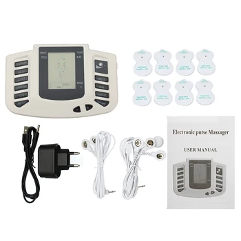 

16Pads Full Body Tens Acupuncture Electric Therapy Massager Meridian Physiotherapy Massager Apparatus Massager Healthy Care Tool