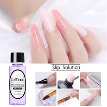 

1Bottle 20ml Poly Polish Gel Varnish Liquid Slip Solution Quick Builder Gum Nails Permanent Clear Acrylic Nail Art Extension Ge