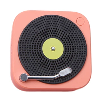 

1PC Wireless Sound Box Disc Player Speaker USB Loudspeaker Box Portable Outdoor Speaker for Home Travel Pink