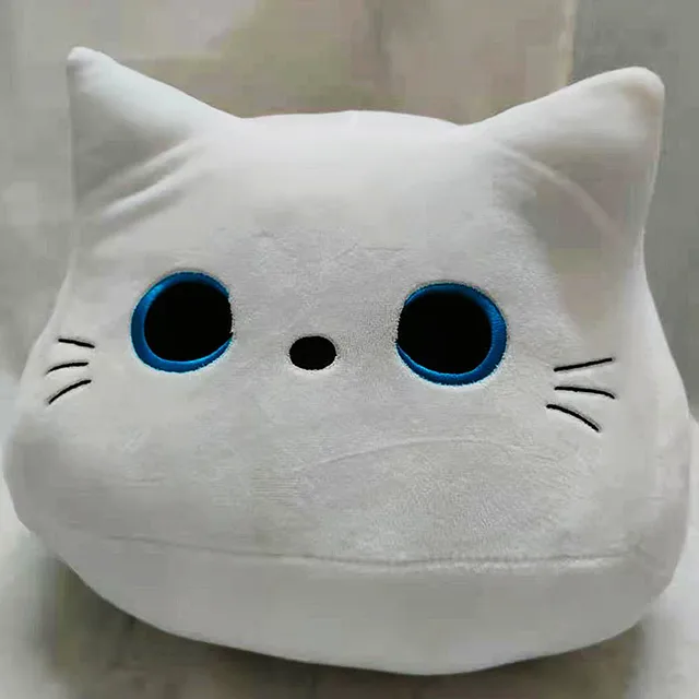 Kawaii Cartoon Animal Stuffed Animals Toys Cute Black Cat Shaped Soft Plush Pillows Doll Girls Valentine Day Gifts Ornament