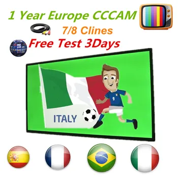 

Europe Cccam Cline for 1year 7/8 line Europe Free Satellite Line Share Sever portugal/Spain/Italy/Germany IKS Satellite Receiver