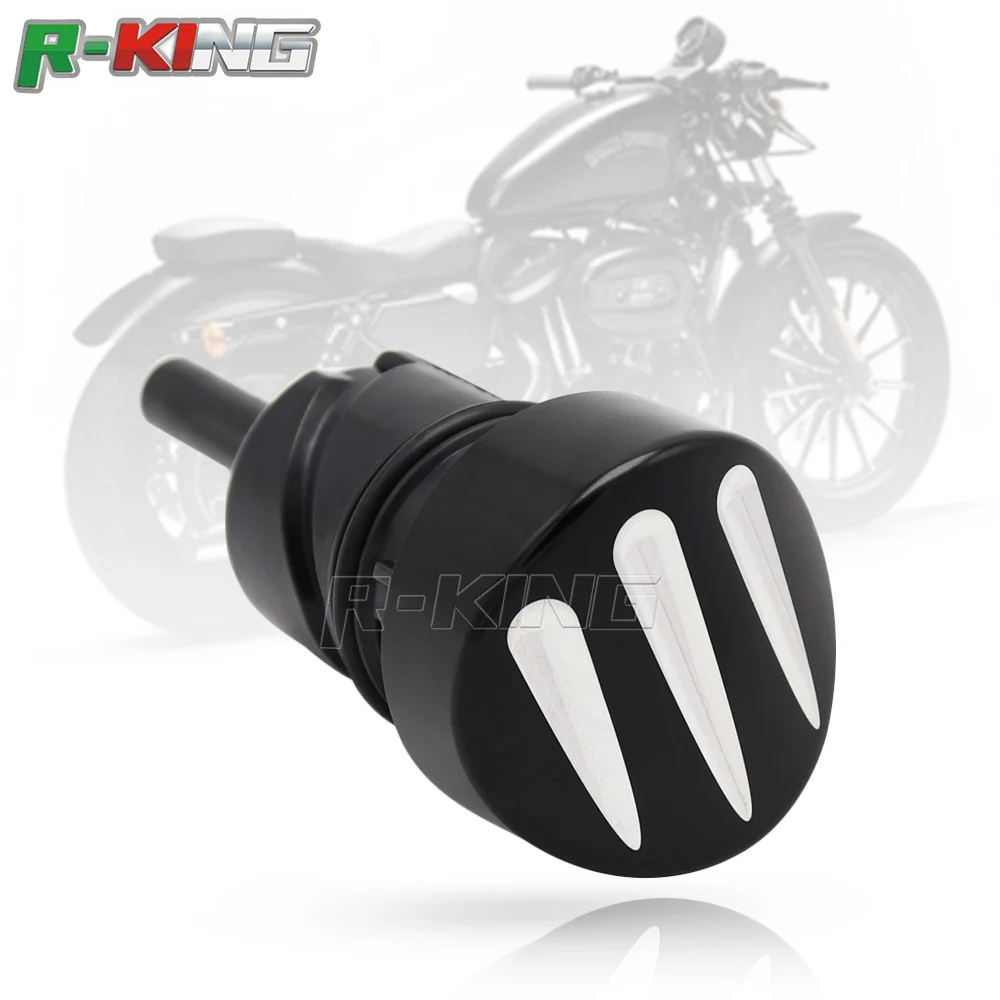 Для Harley Sportster XL 883 1200 2004-более поздняя мотоциклетная масляная Крышка для двигателя топливная заготовка масляная щуп заглушка бака Крышка черный хром