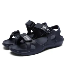 Новинка; Летние Студенческие сандалии; повседневные модные легкие шлепанцы; уличные Нескользящие пляжные сандалии; Мужская Летняя обувь; Zapatos De Hombre