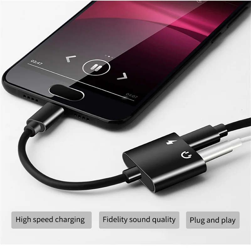 Mi NI USB C к разъему 3,5 type C Кабель-адаптер для huawei P30Pro Xiaomi mi 8 SE usb type C 3,5 мм AUX преобразователь для наушников