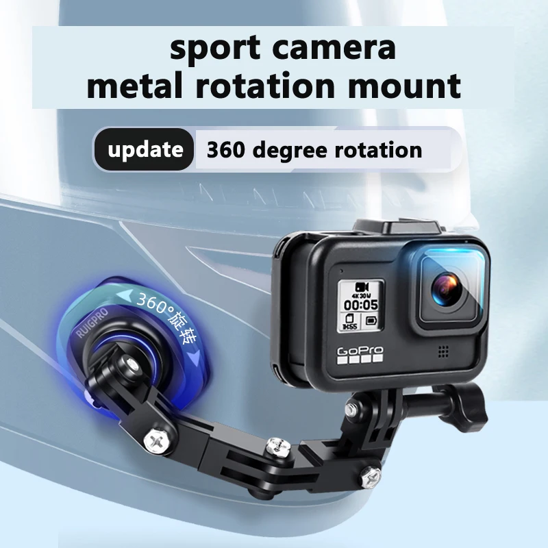 Sports Camera motorcycle helmets brackets base 360 rotation multi-ways adjustable go pro 9 helmet mounts motor rally car holder |