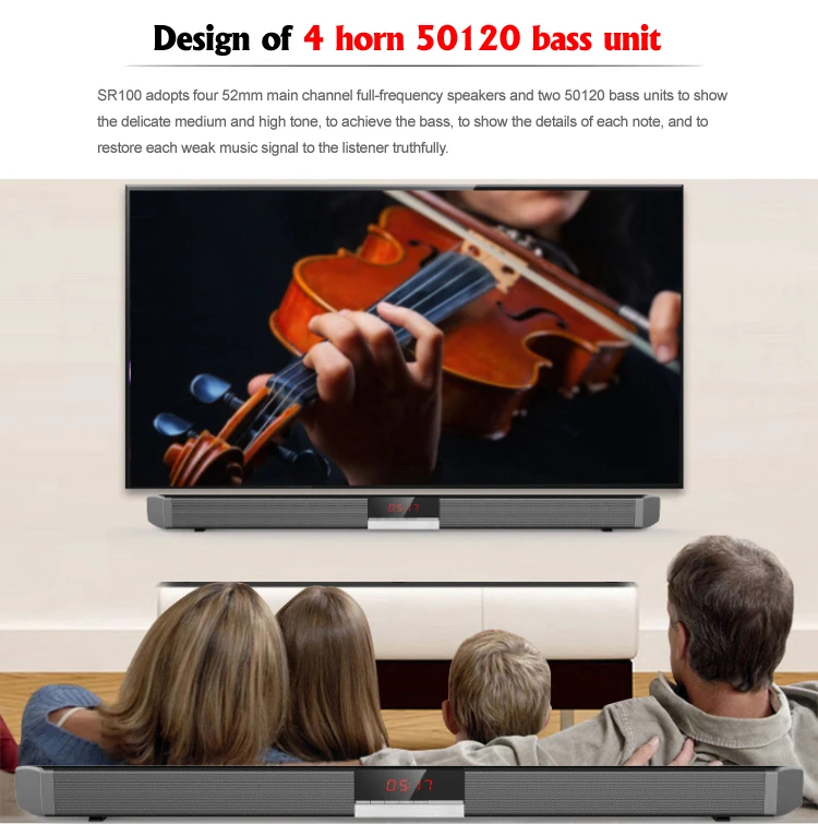 Soundbar TV Bluetooth Speaker Home Theater Sound
