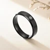 Simple Moon Sun Couple Rings for Lover's Black Stainless Steel Women Men Wedding Ring Valentine's Day Gifts ► Photo 3/6