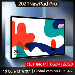 Android 10.0 tablet 10.1 Polegada 1920x1200 ips tablete 6gb ram 128gb rom comprimidos mtk6797 octa núcleo duplo 4g lte tabletes vendas