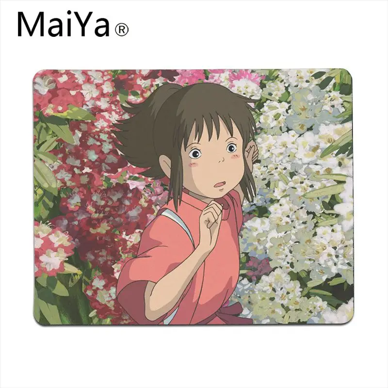 Lock Edge18x22cm Maiya унесенная спиралью Ghibli Аниме Миядзаки натуральный резиновый игровой коврик для мыши Настольный коврик большой коврик для мыши клавиатуры коврик - Цвет: Lock Edge18x22cm