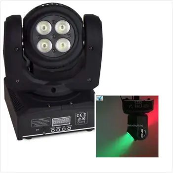 

E-20pcs/lot Wedding Christmas 8*10w rgbw led double face wash -wash beam led mini moving head stage light